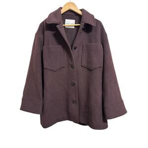 Samsøe and Samsøe Dione‎ Overshirt Chocolate Plum size Large